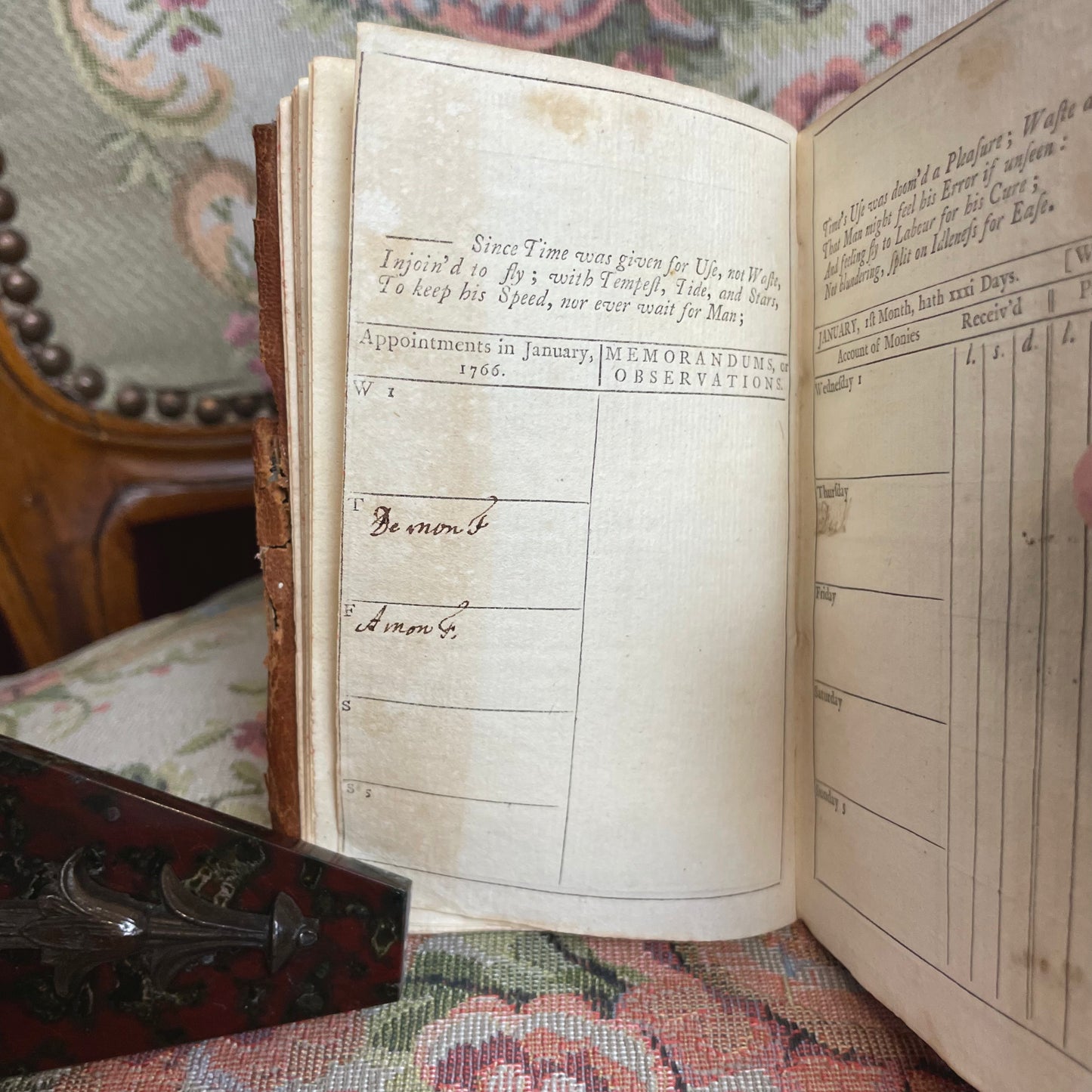 Pocketbook for Ladies 1766