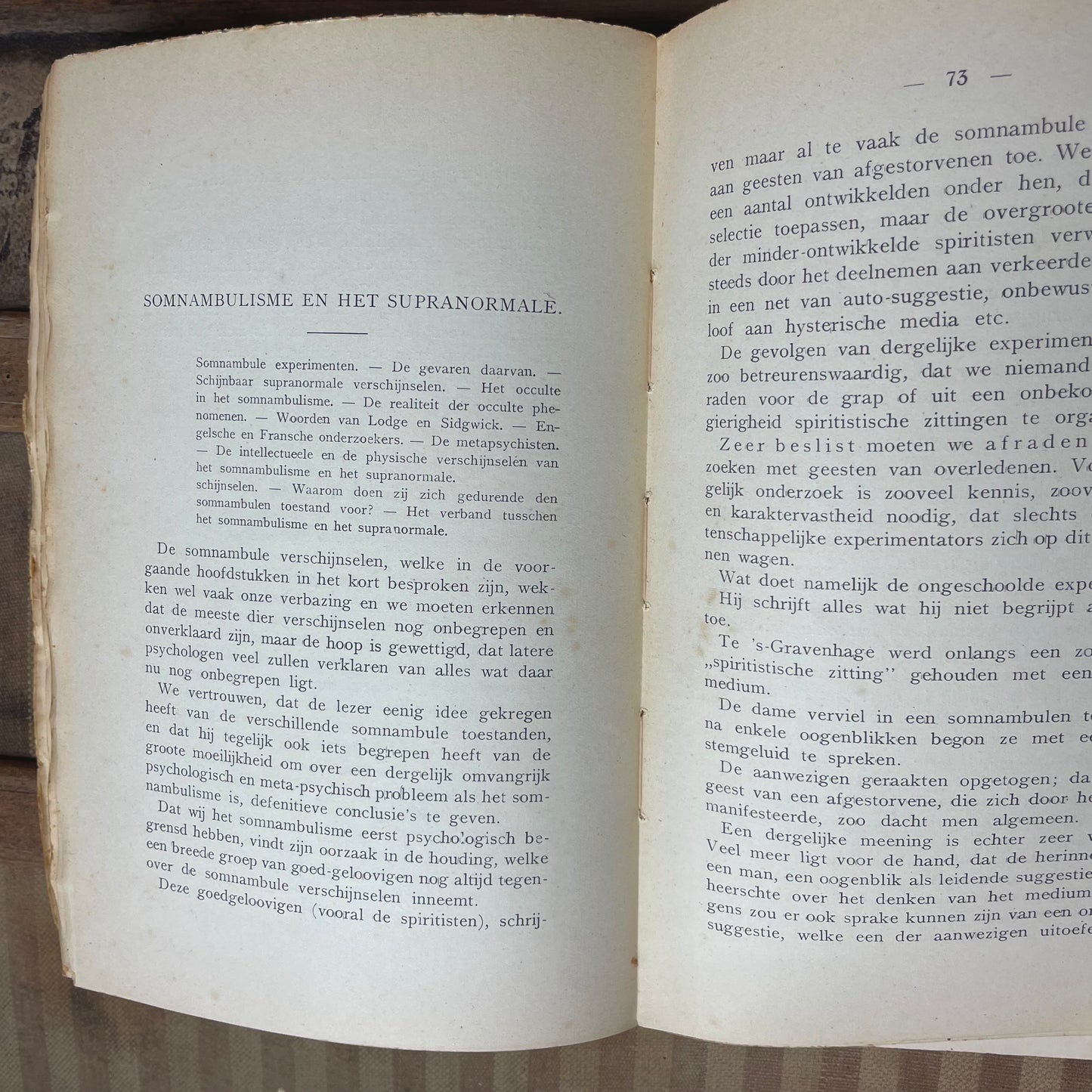 Djorghi - Somnambulisme en Mediumschap 1926