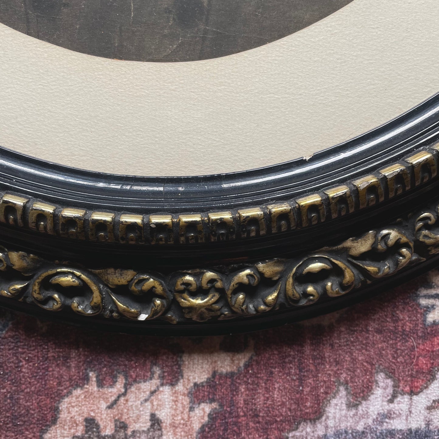 Victorian Frame with Charcoal Drawing