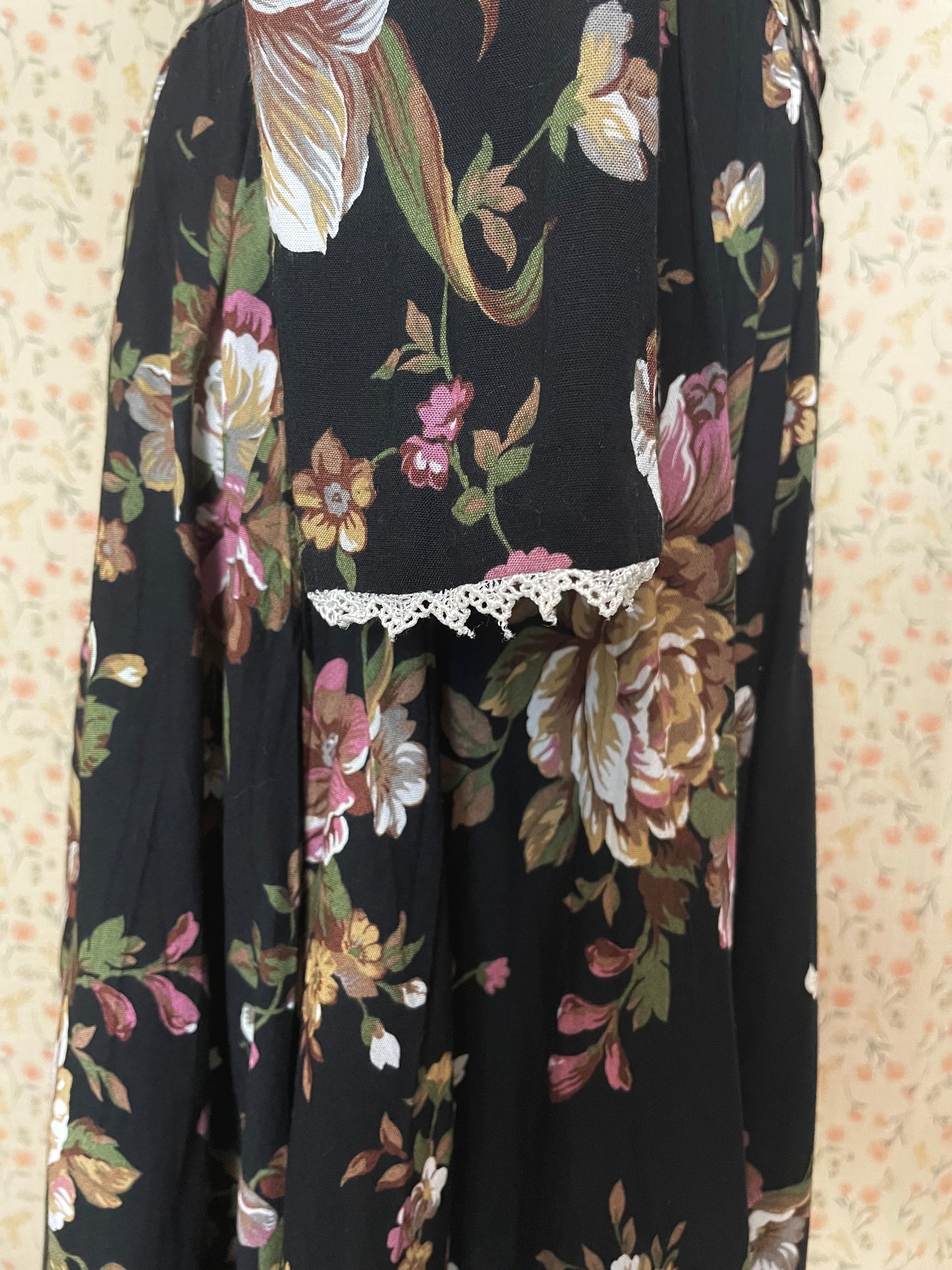 1970s Act I NY Lace Collar Dress