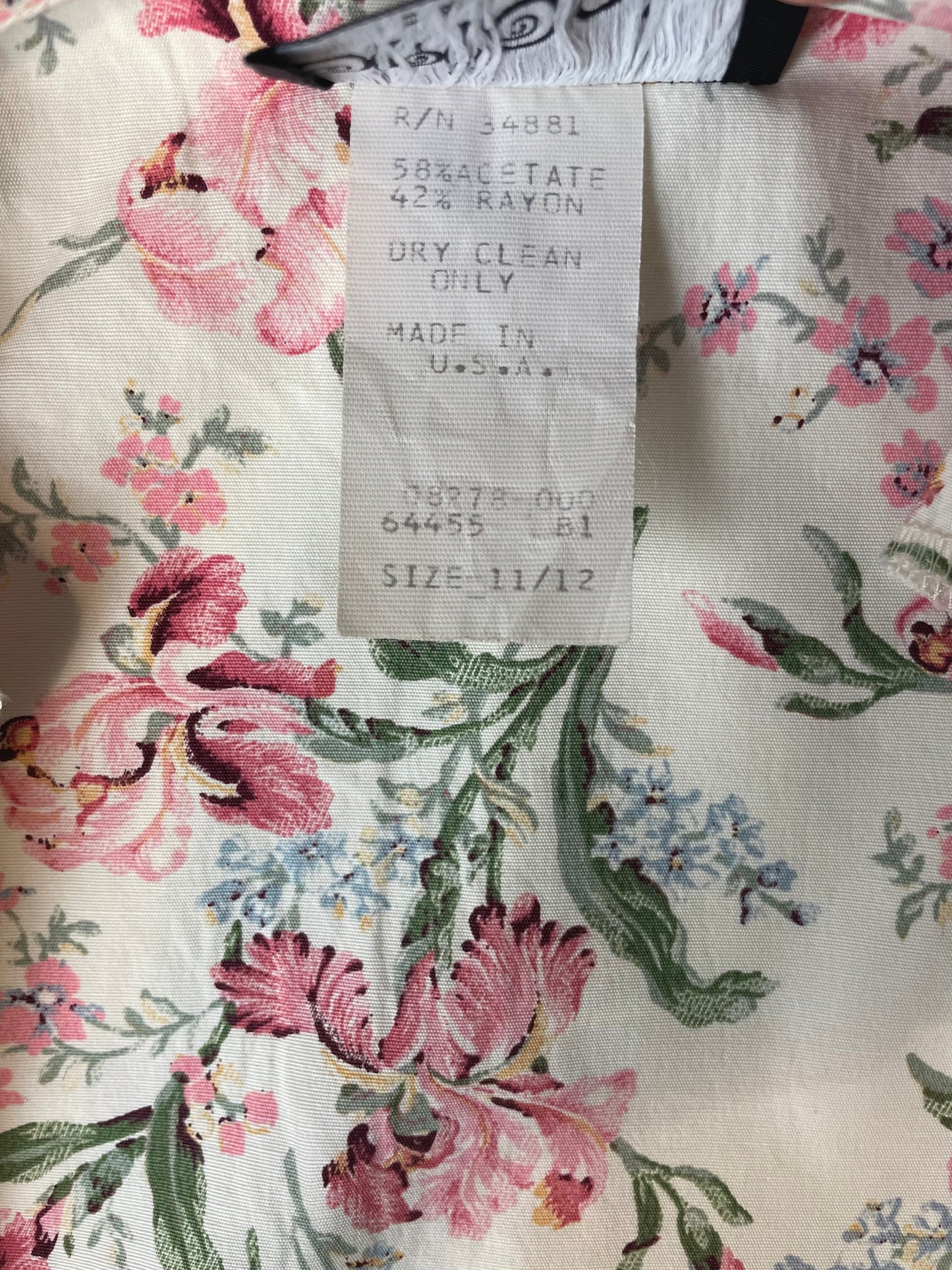 1980s Brioche Off-White Dress