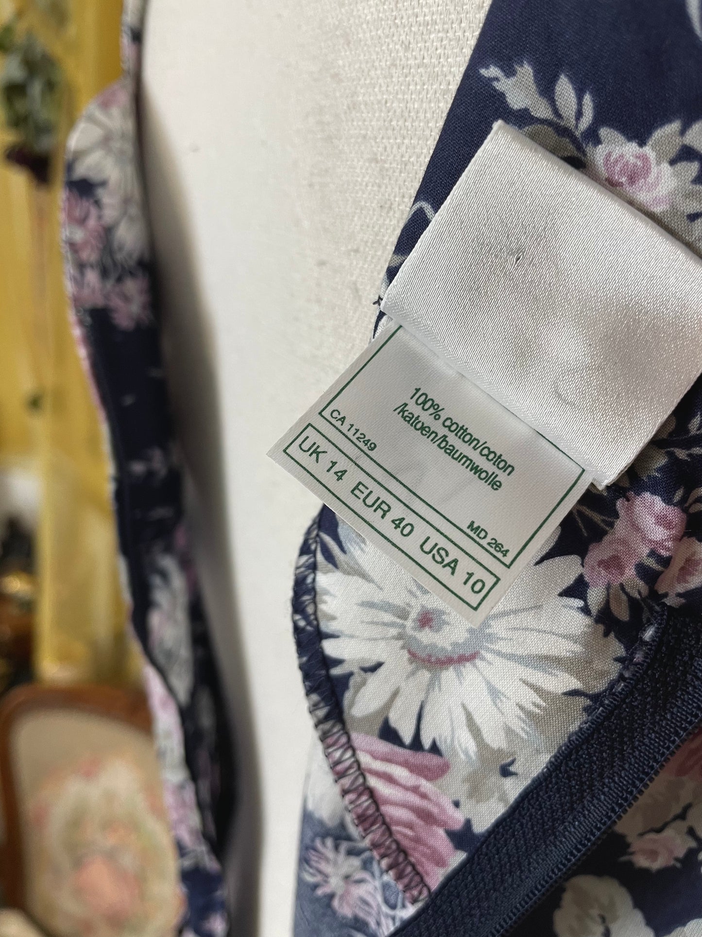 1980s Laura Ashley Scallop Dress