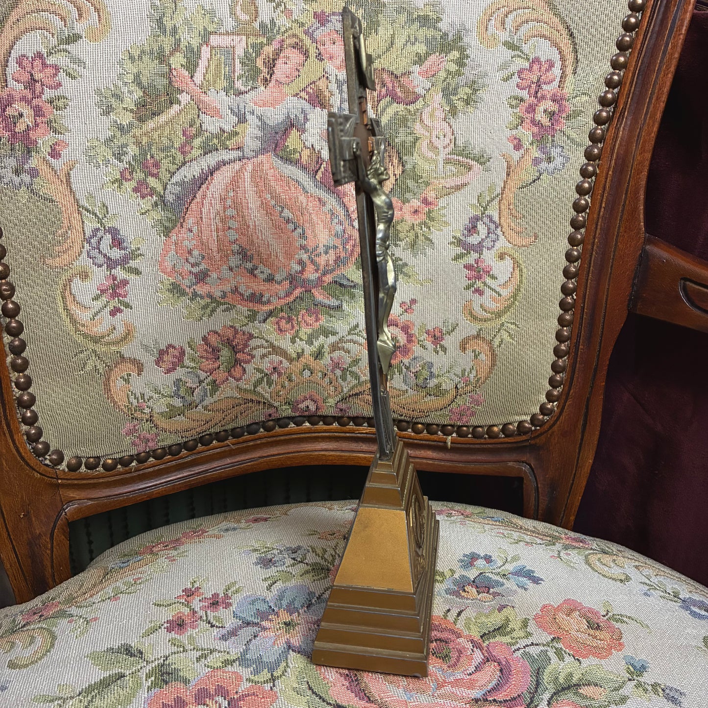 Art Deco Crucifix with Saint Therese