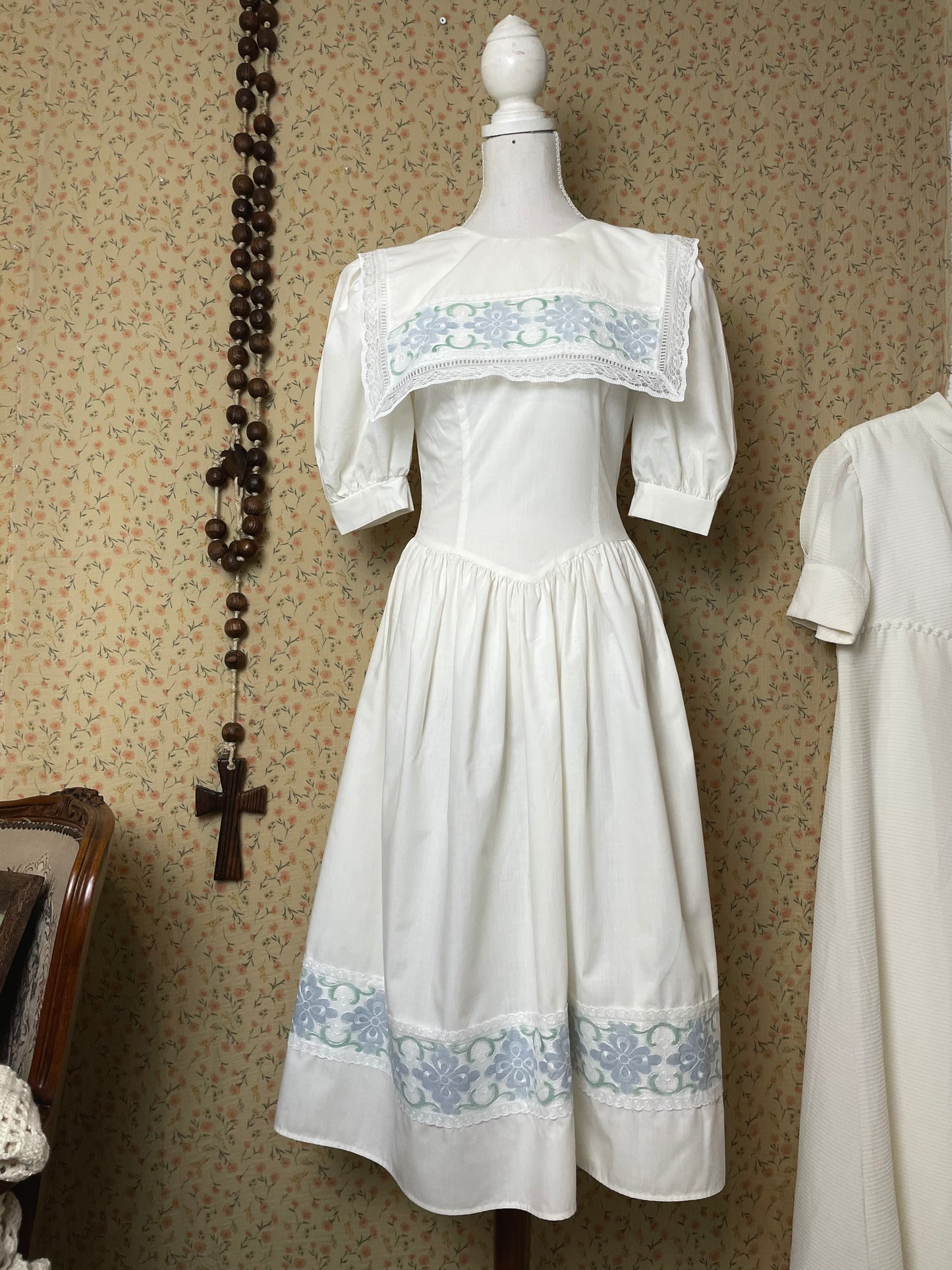 1990s Gunne Sax Lace Dress