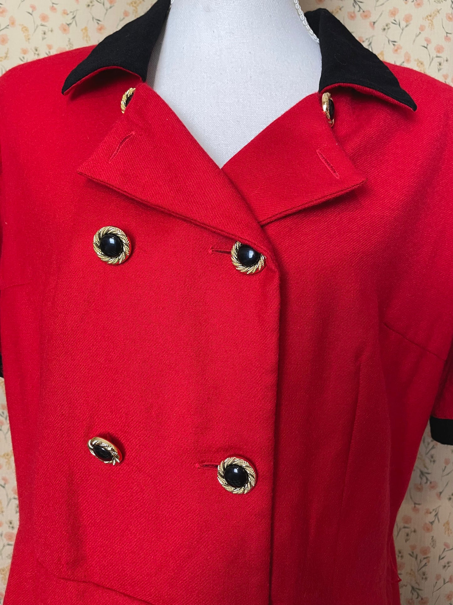 1980s Chêne Wool Dress