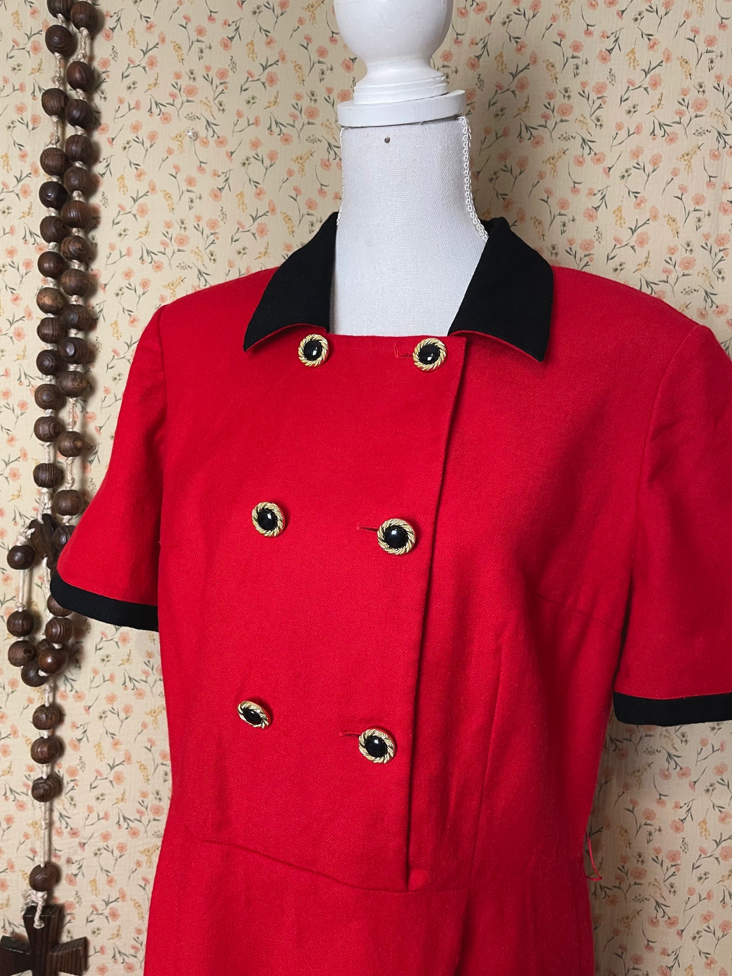 1980s Chêne Wool Dress