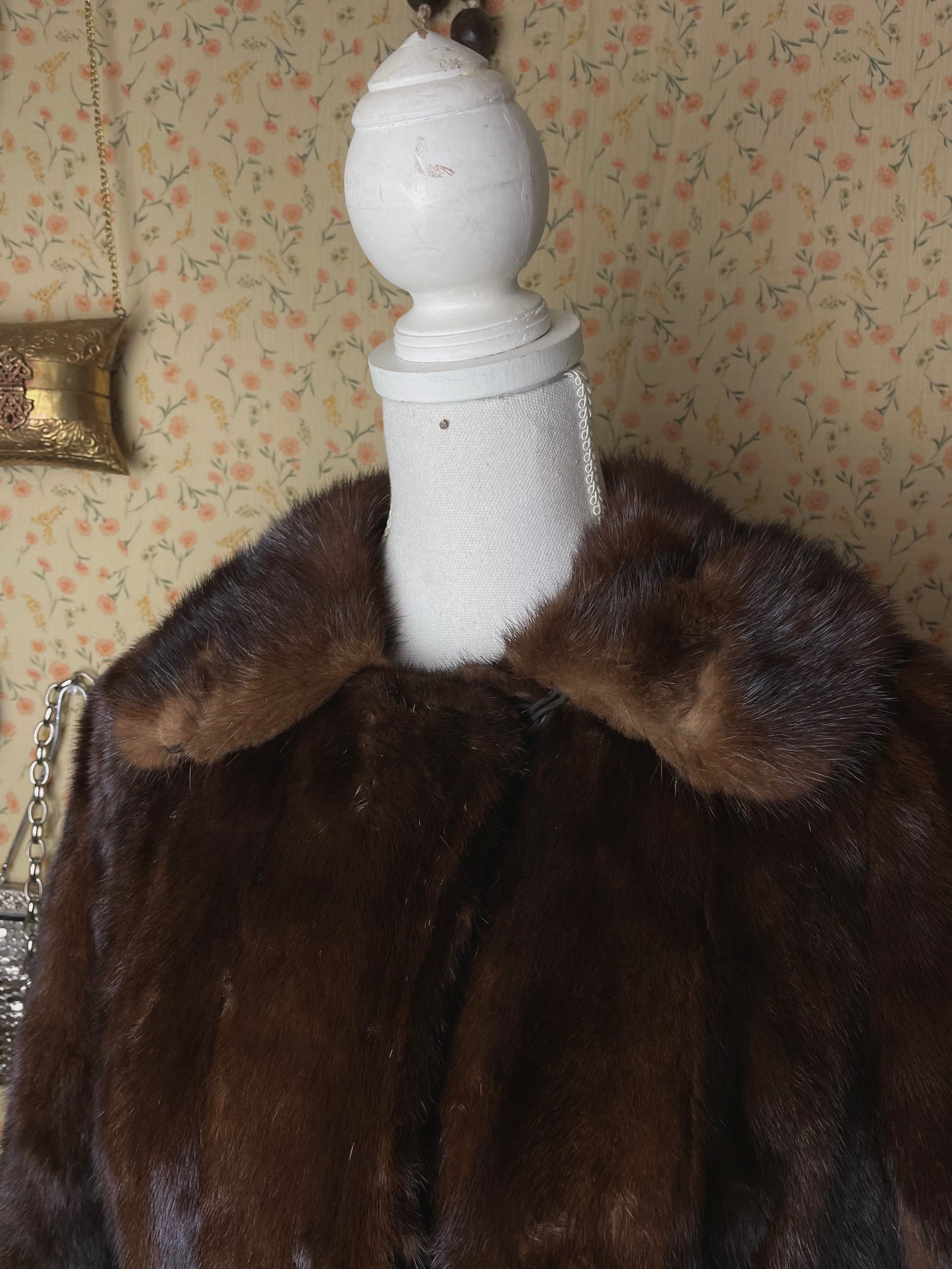 1970s Mink Chevron Coat