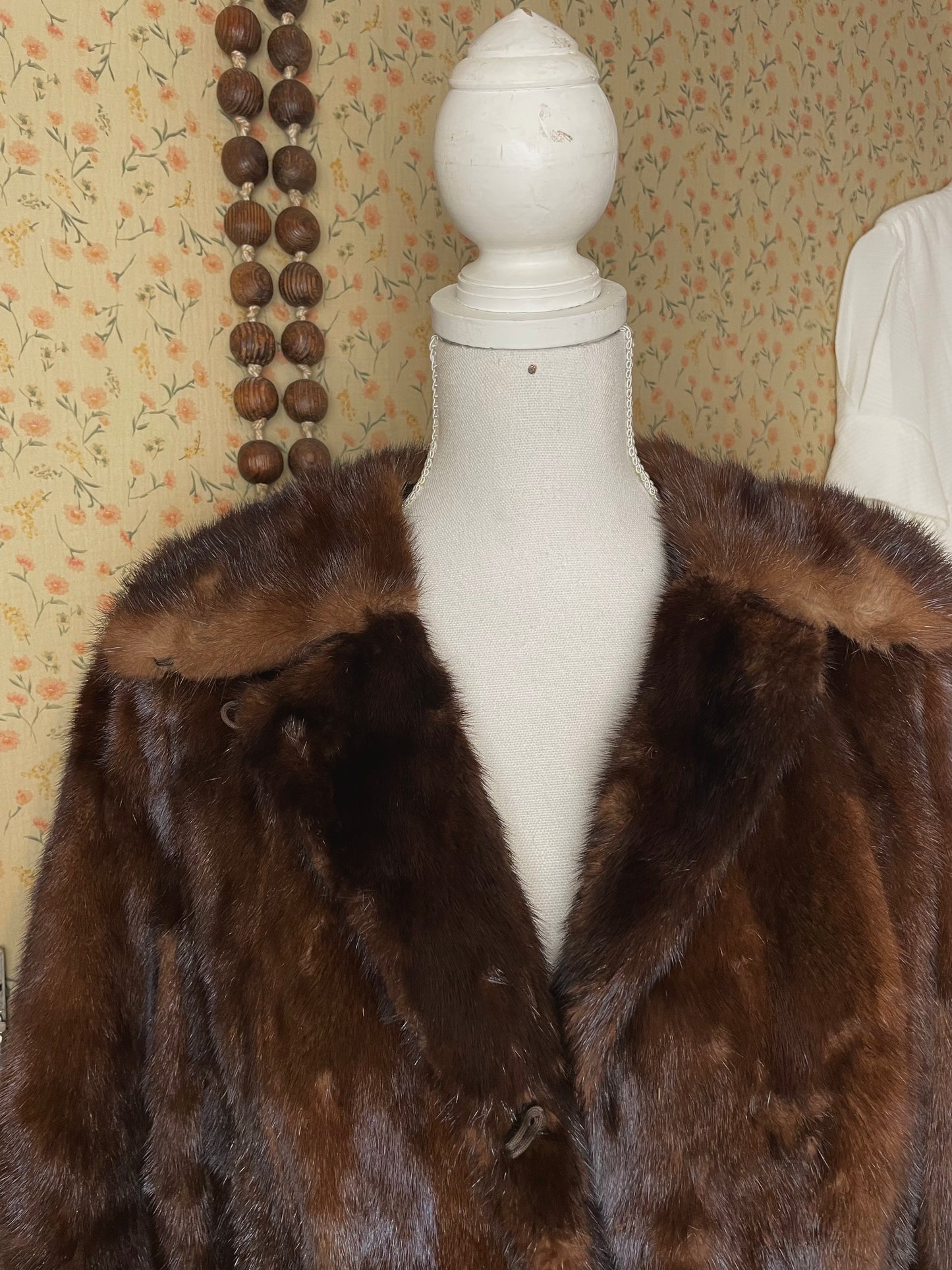 1970s Mink Chevron Coat