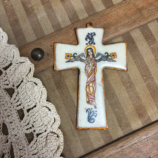 Enamel Pendant Guardian Angel