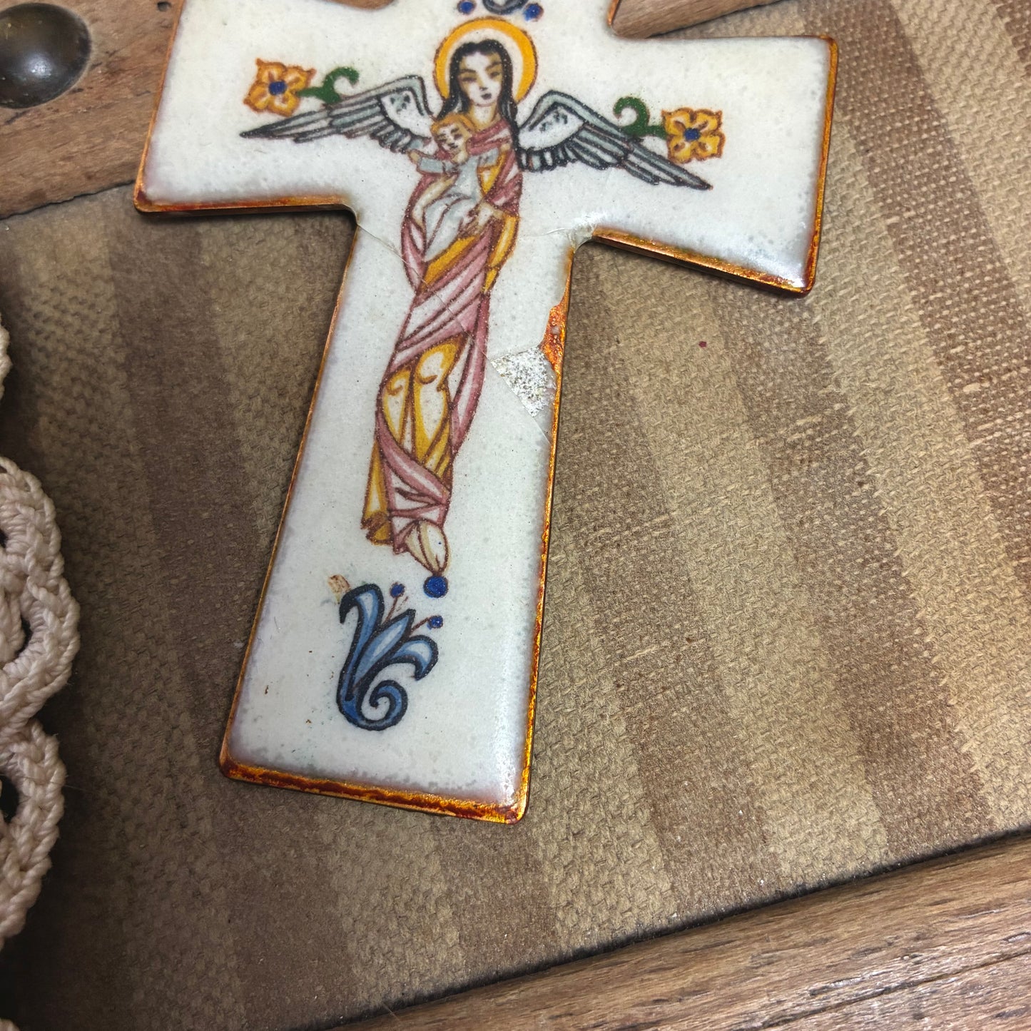 Enamel Pendant Guardian Angel