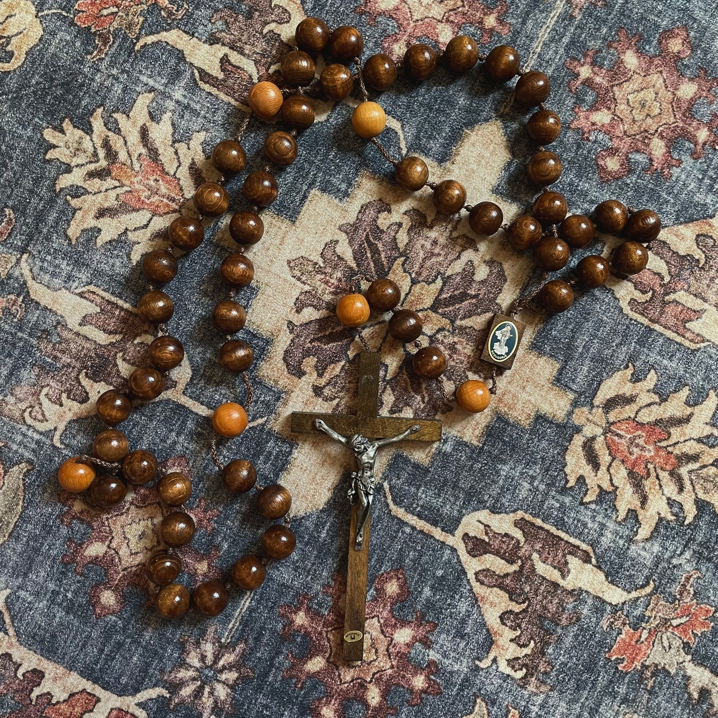 Wooden Rosary Our Lady of Medjugorje