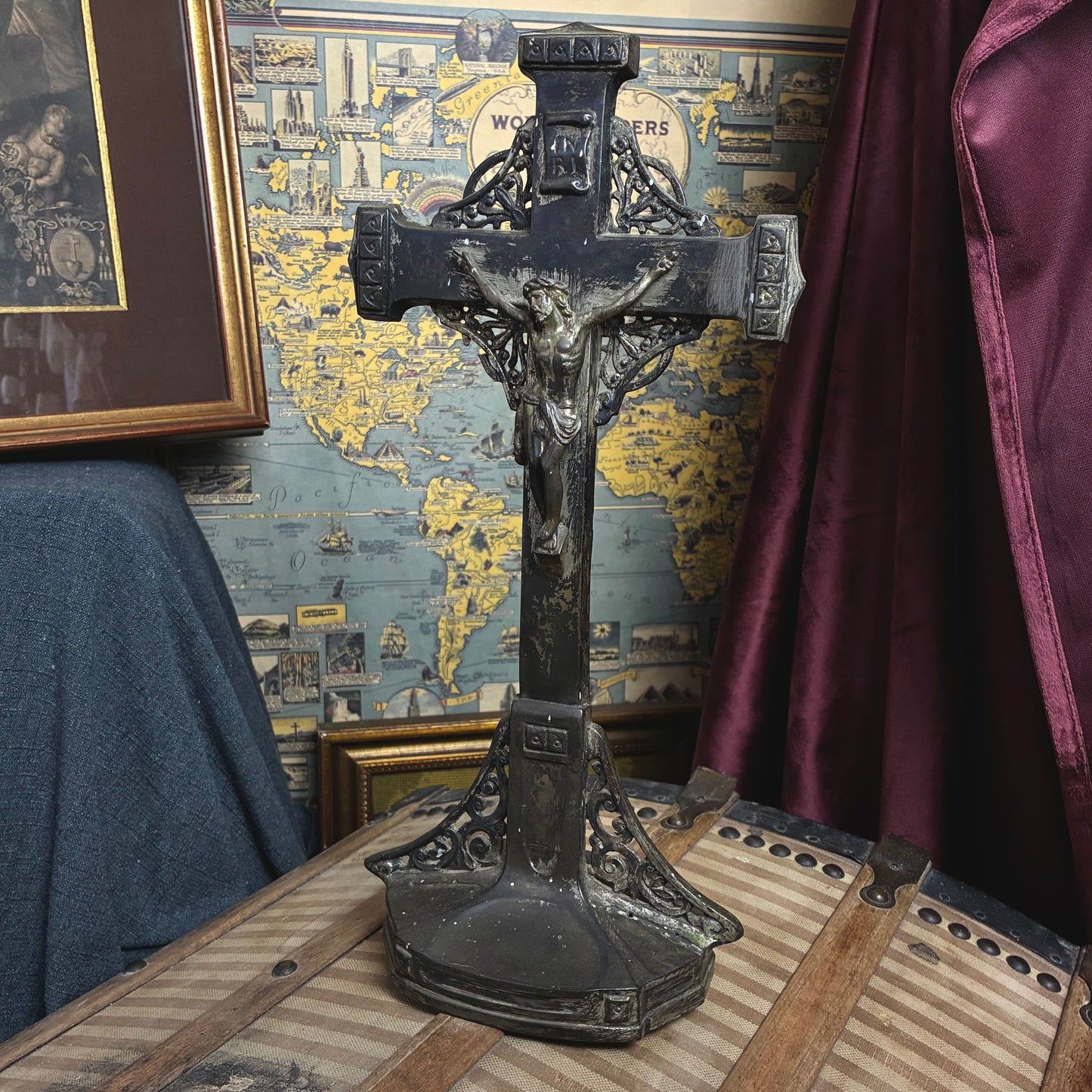 French Gothic Revival Crucifix