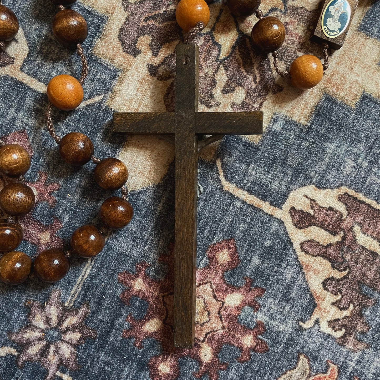 Wooden Rosary Our Lady of Medjugorje