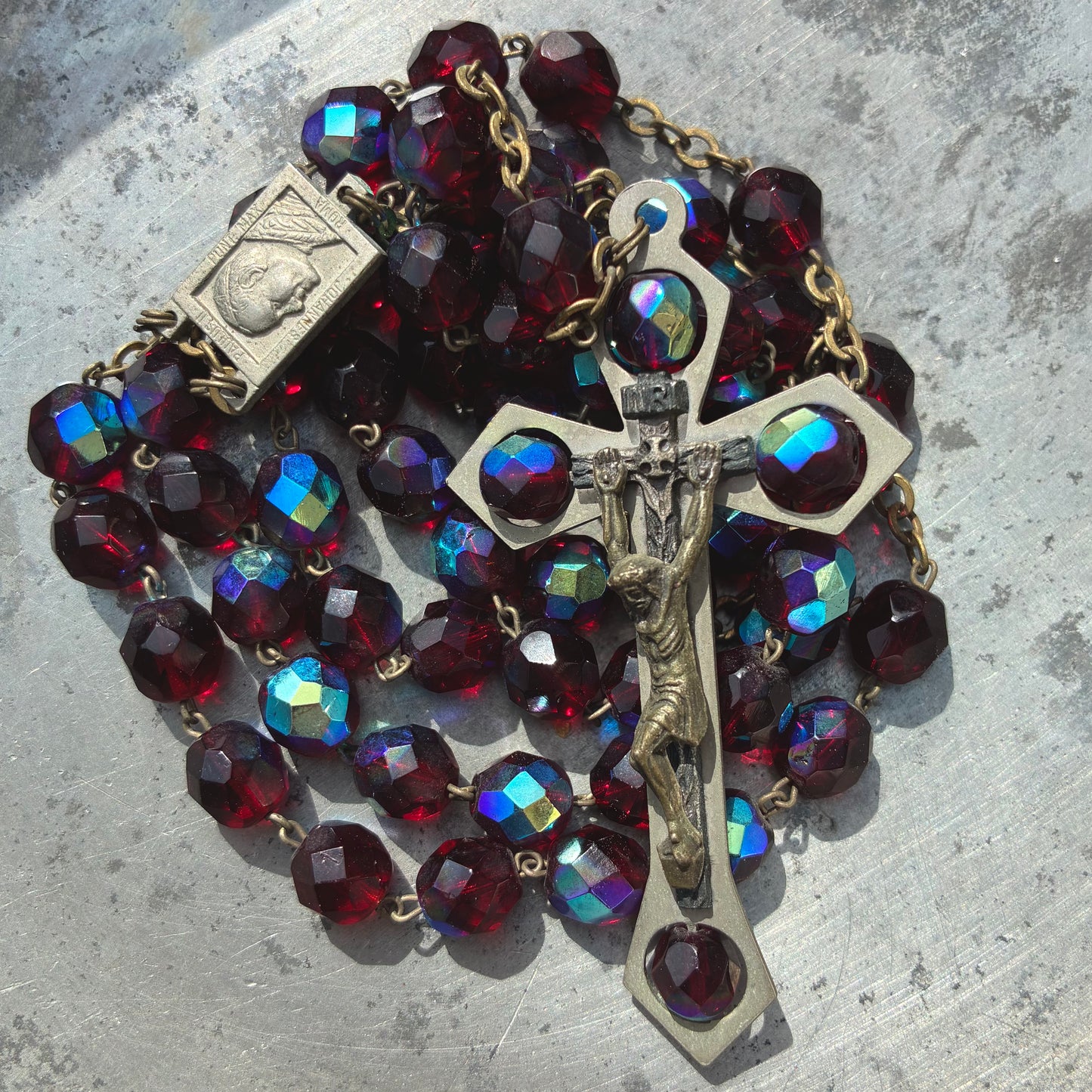 Spinner Rosary John Paul II