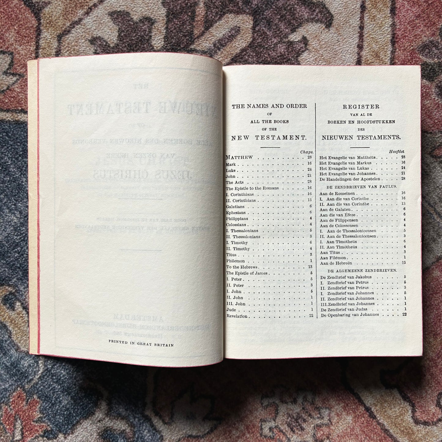Double New Testament - Dutch & English 1961