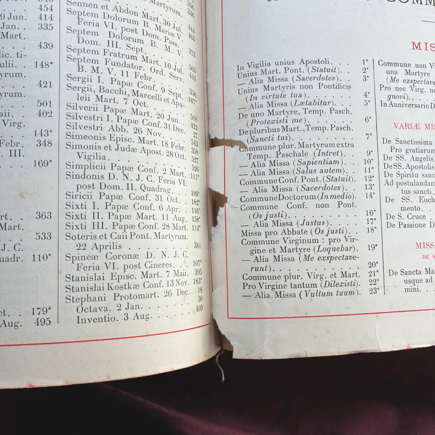 Roman Missal 1904