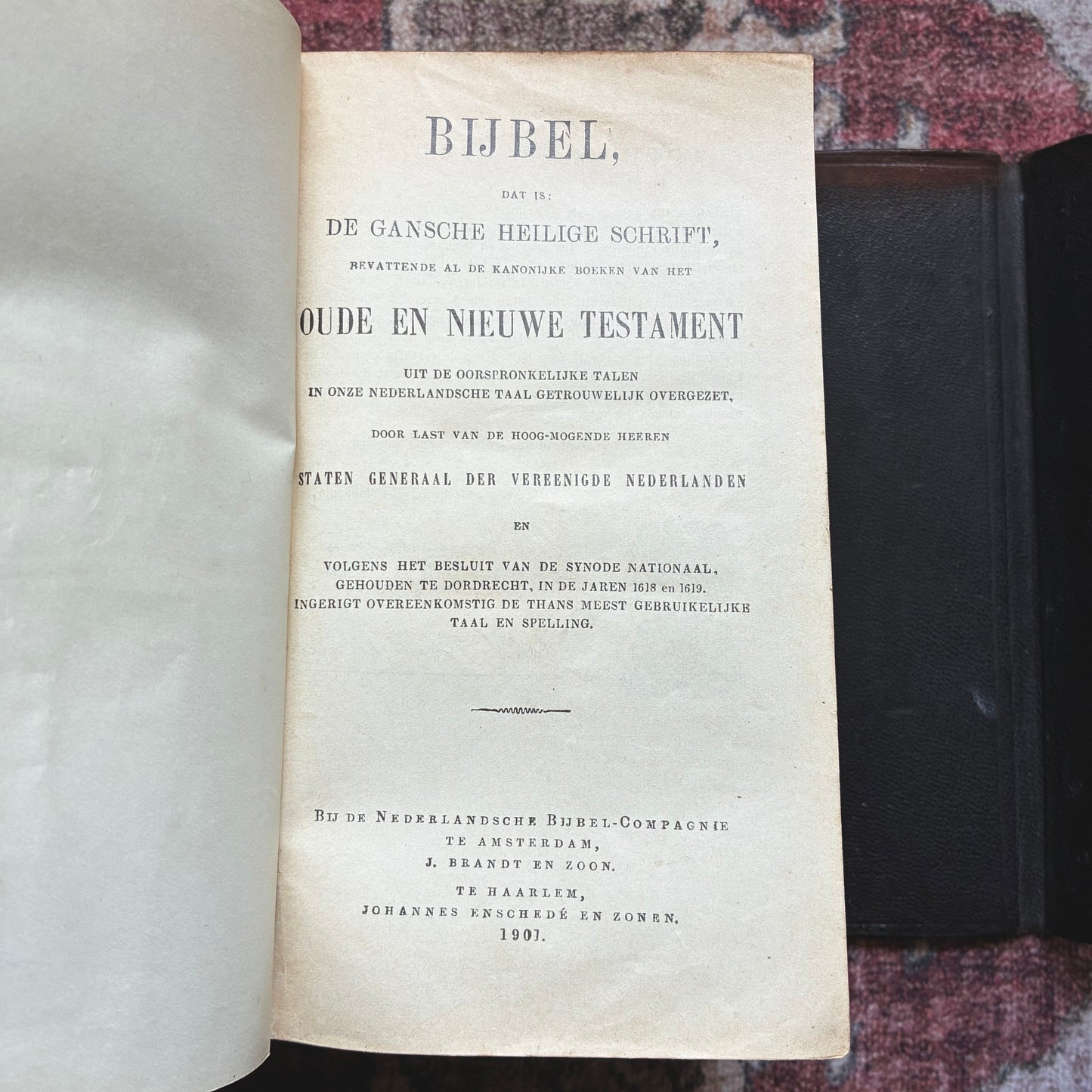 Bible with Silver Hardware
