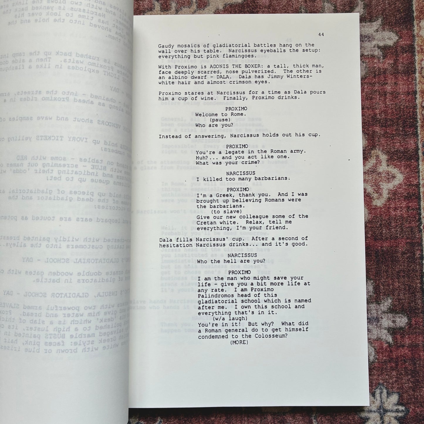 Gladiator Script 1998