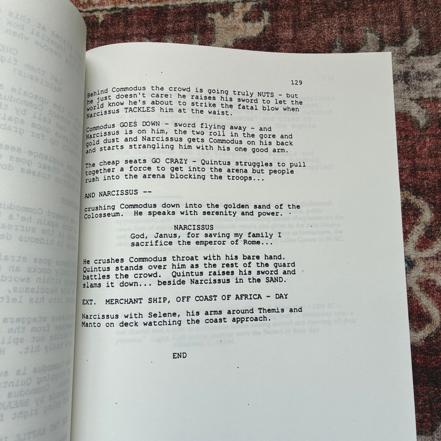 Gladiator Script 1998