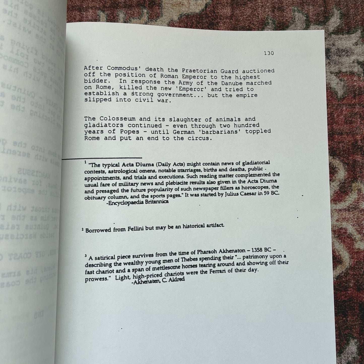 Gladiator Script 1998
