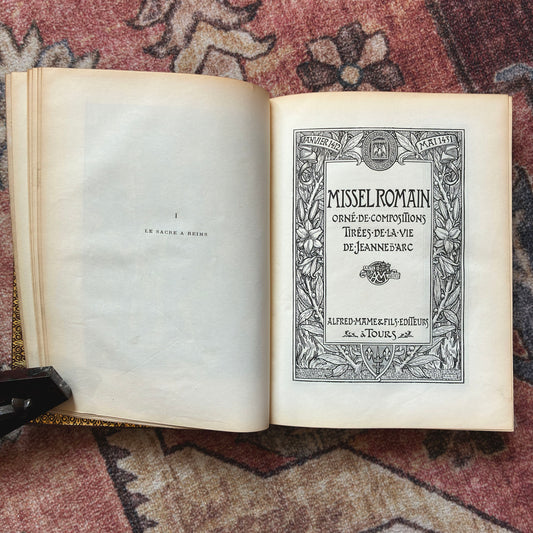 Missel Romain Dit De Jeanne D'Arc 1895
