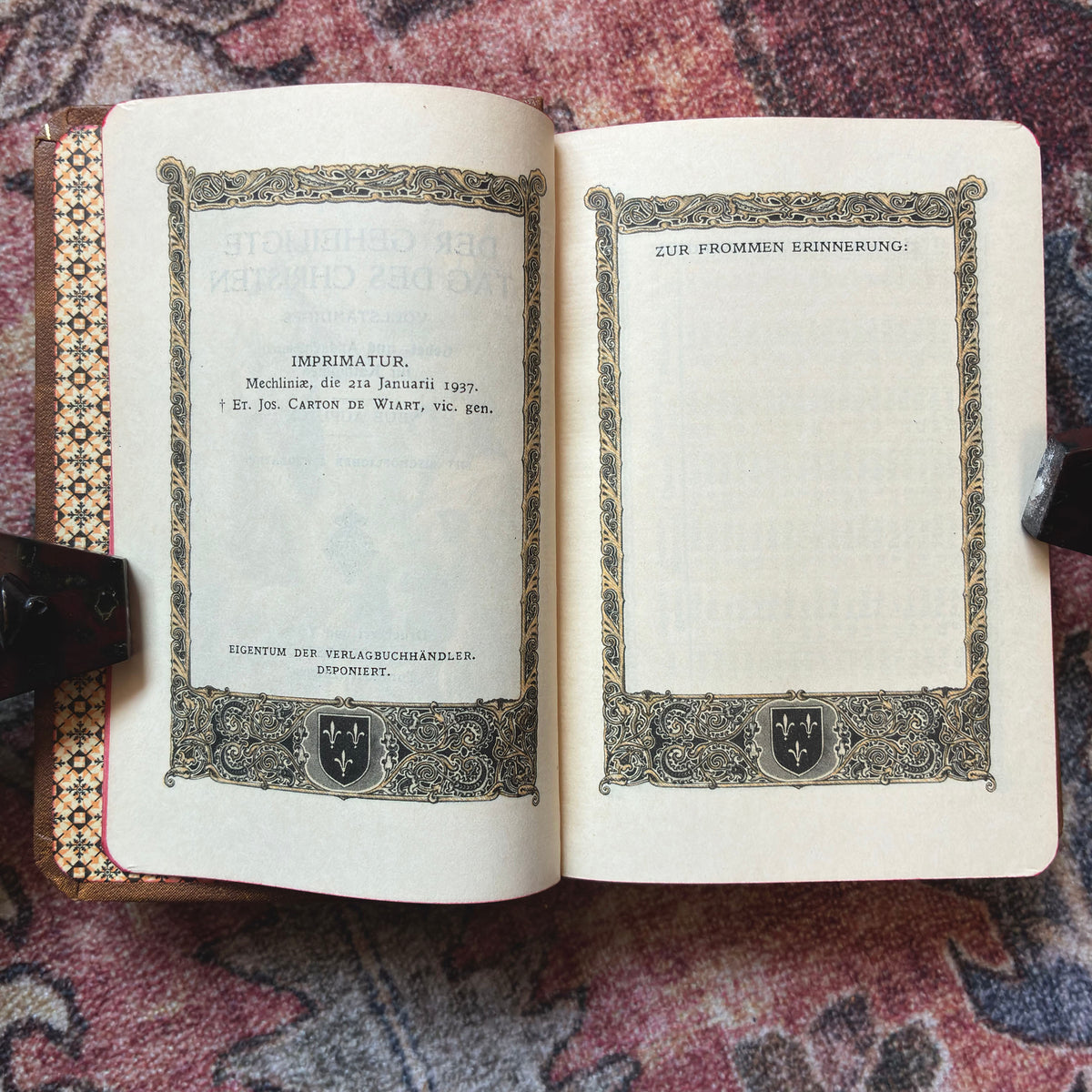 Der Geheiligste Tag Des Christen 1937 with Sleeve