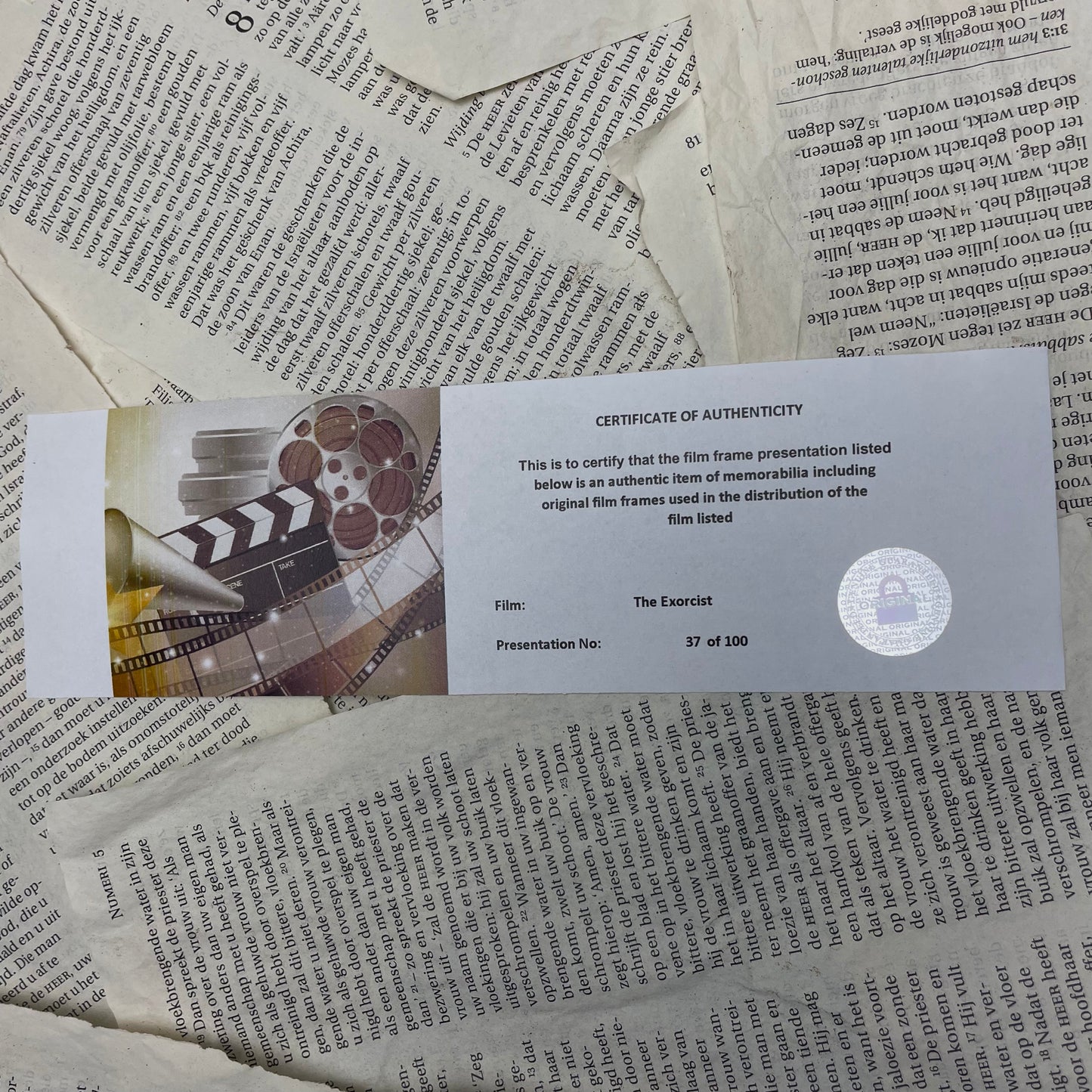 The Exorcist - Framed Film Cell Display with COA