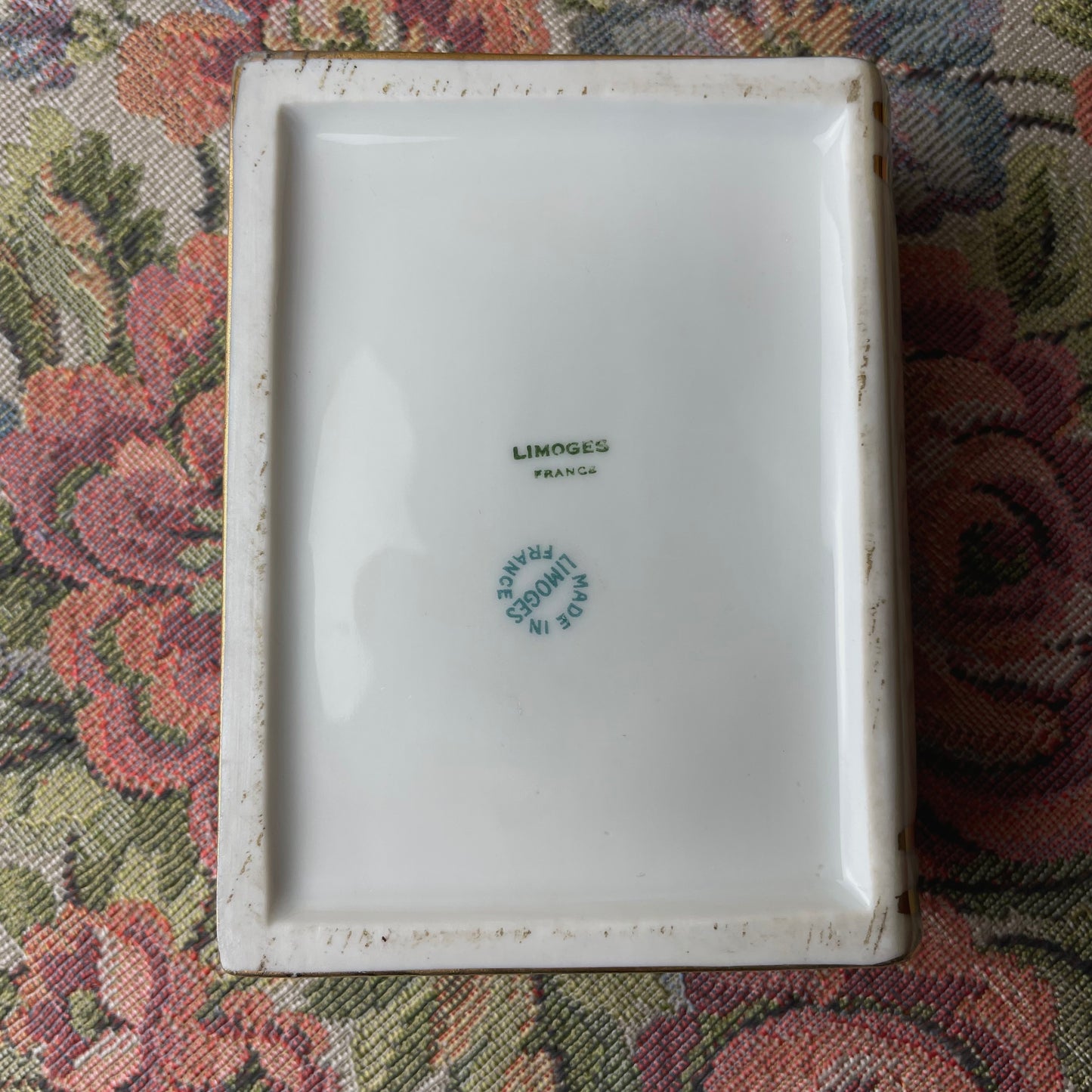 Limoges Porcelain Trinket Book Box
