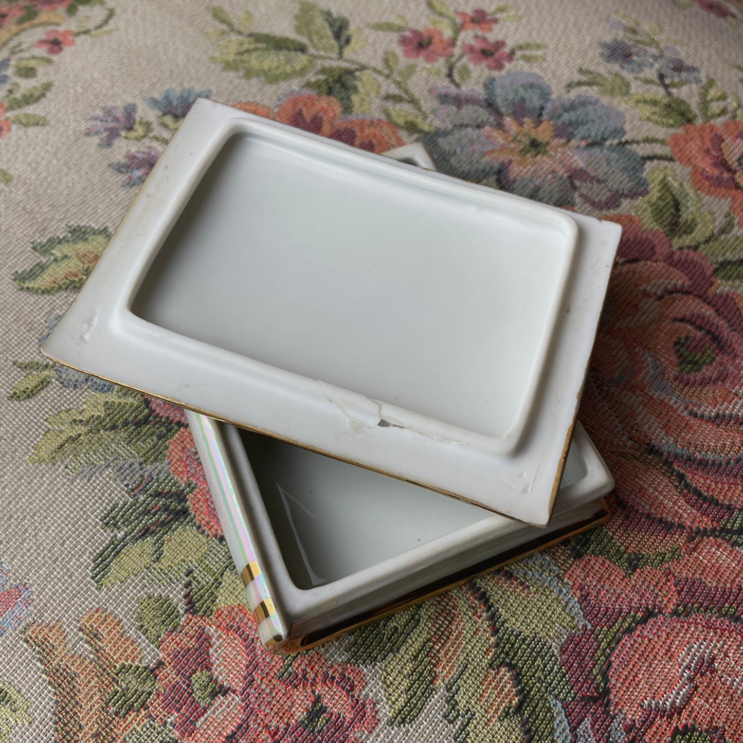 Limoges Porcelain Trinket Book Box