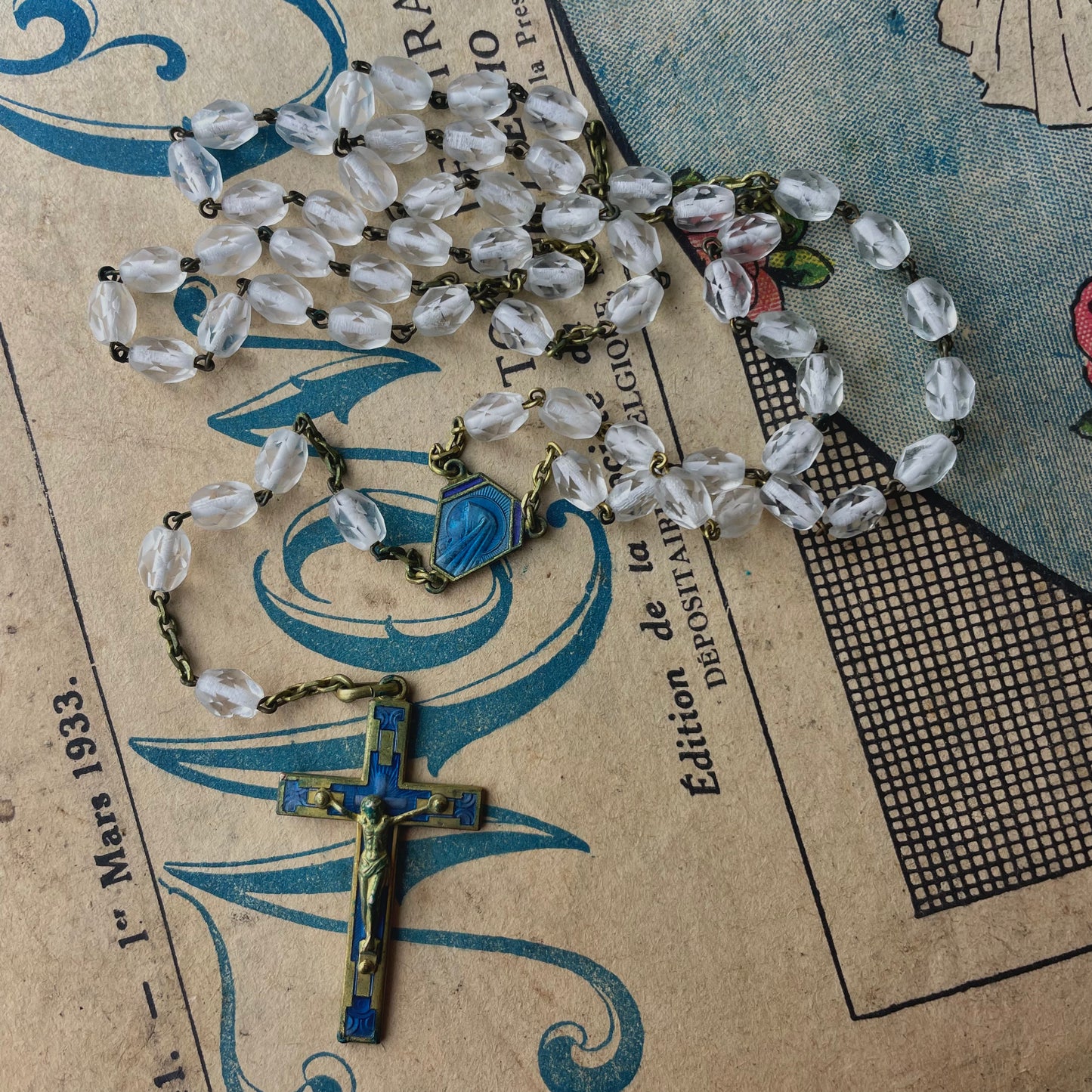 1930s Art Deco Rosary