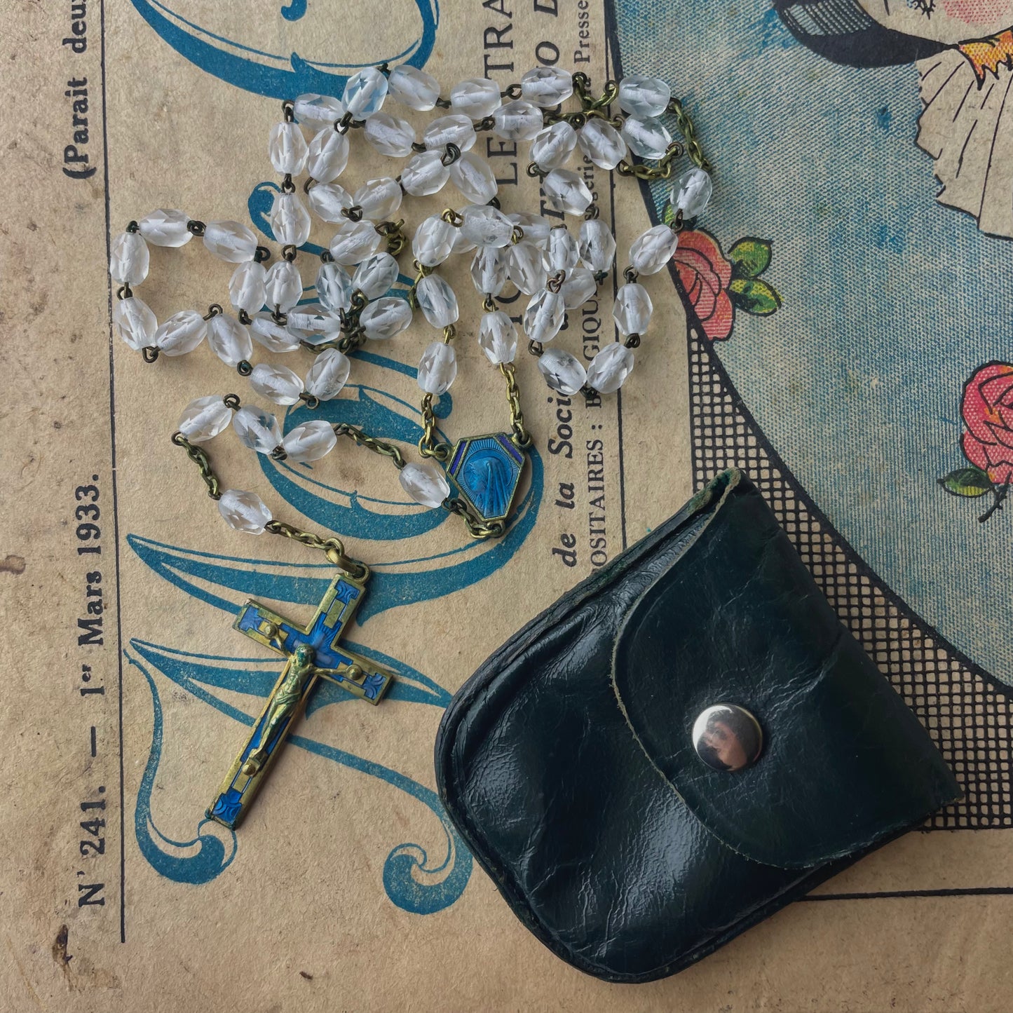 1930s Art Deco Rosary