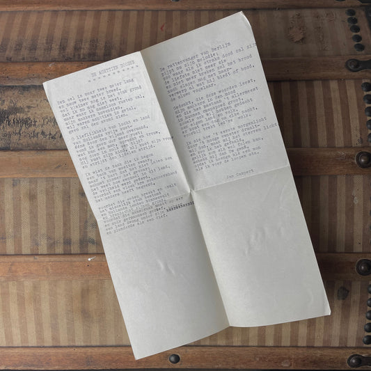 WWII Poem by Resistance Fighter Belgium