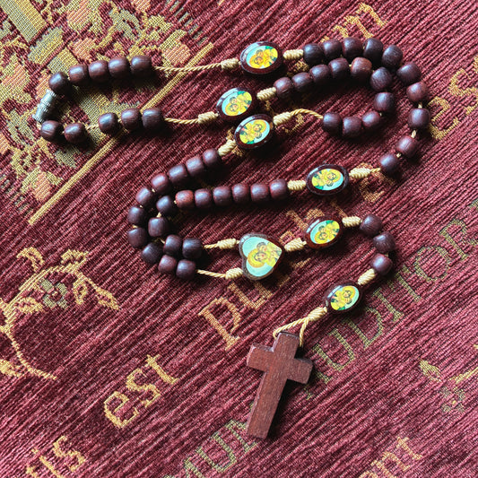 Rosary Wooden Necklace