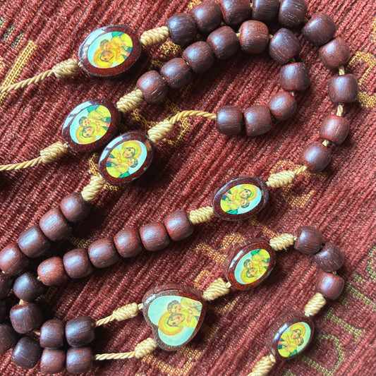 Rosary Wooden Necklace