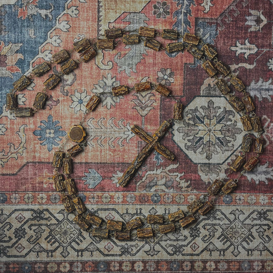 Vintage Portuguese Wooden Rosary
