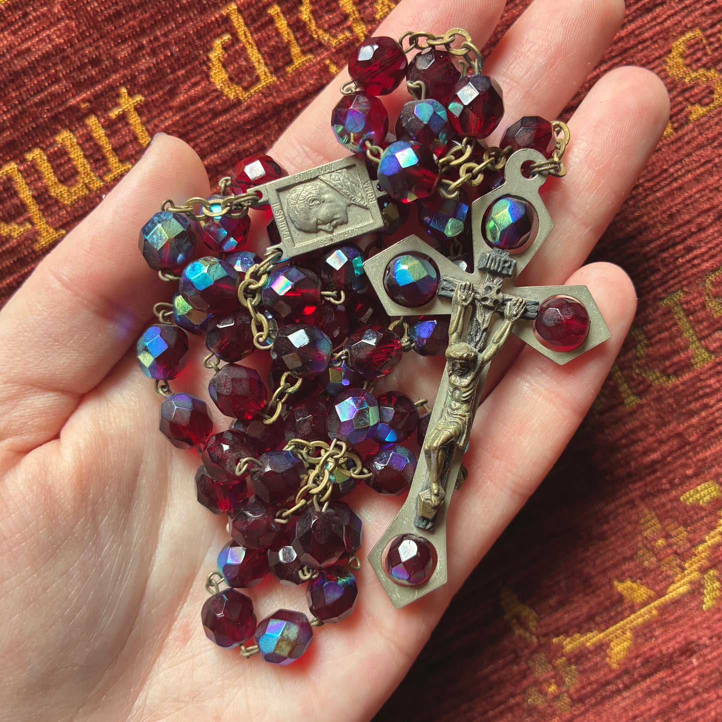 Spinner Rosary John Paul II
