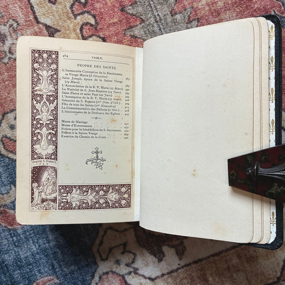 Missel Des Mystères Du Rosaire 1901