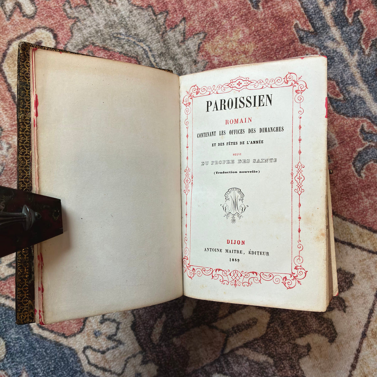 Paroissien Romain 1859 Coloured Edge