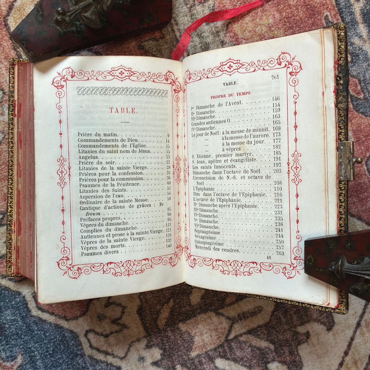 Paroissien Romain 1859 Coloured Edge