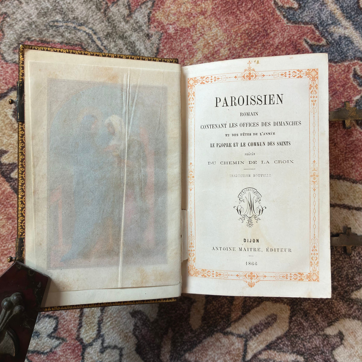 Paroissien Romain 1866 Coloured Edge