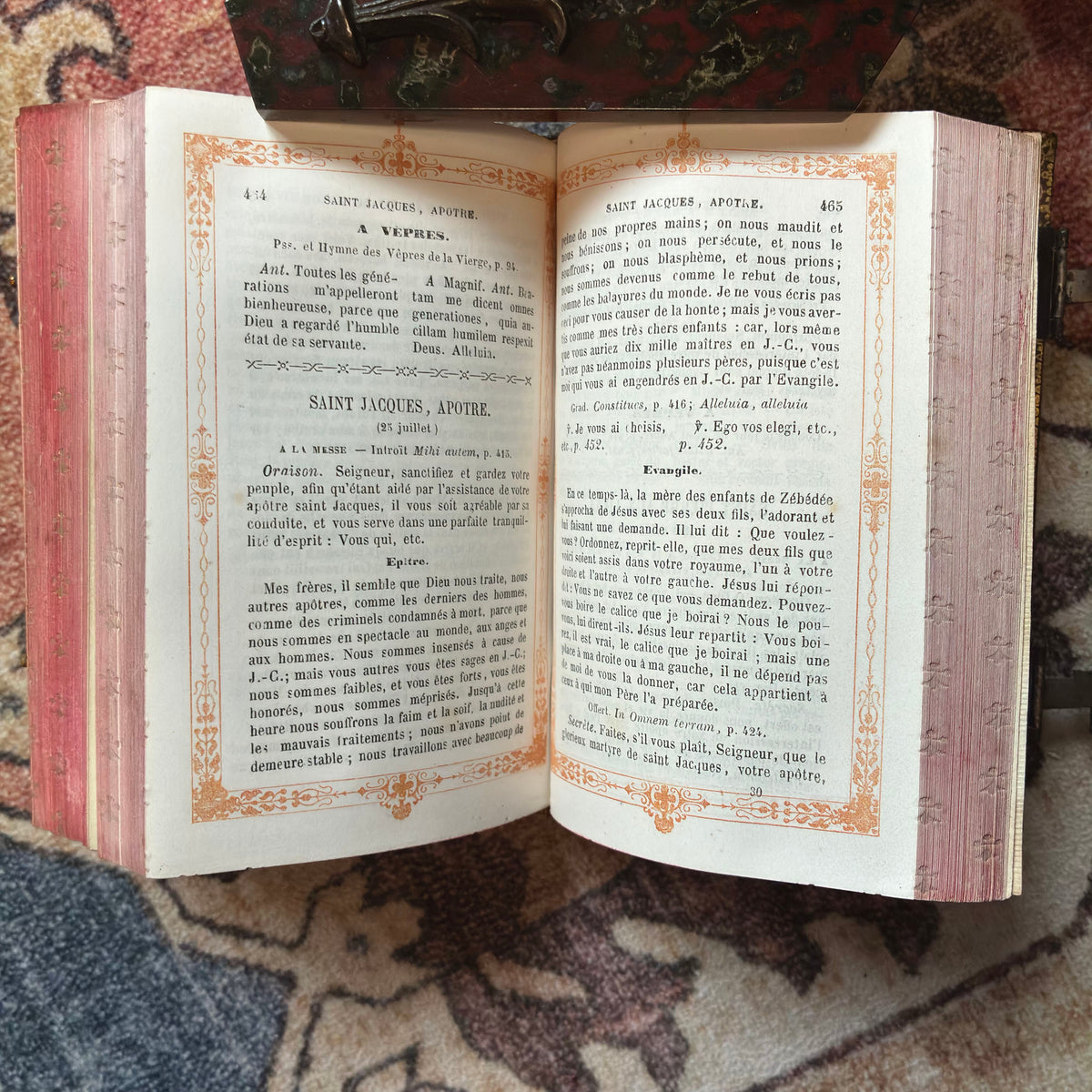 Paroissien Romain 1866 Coloured Edge