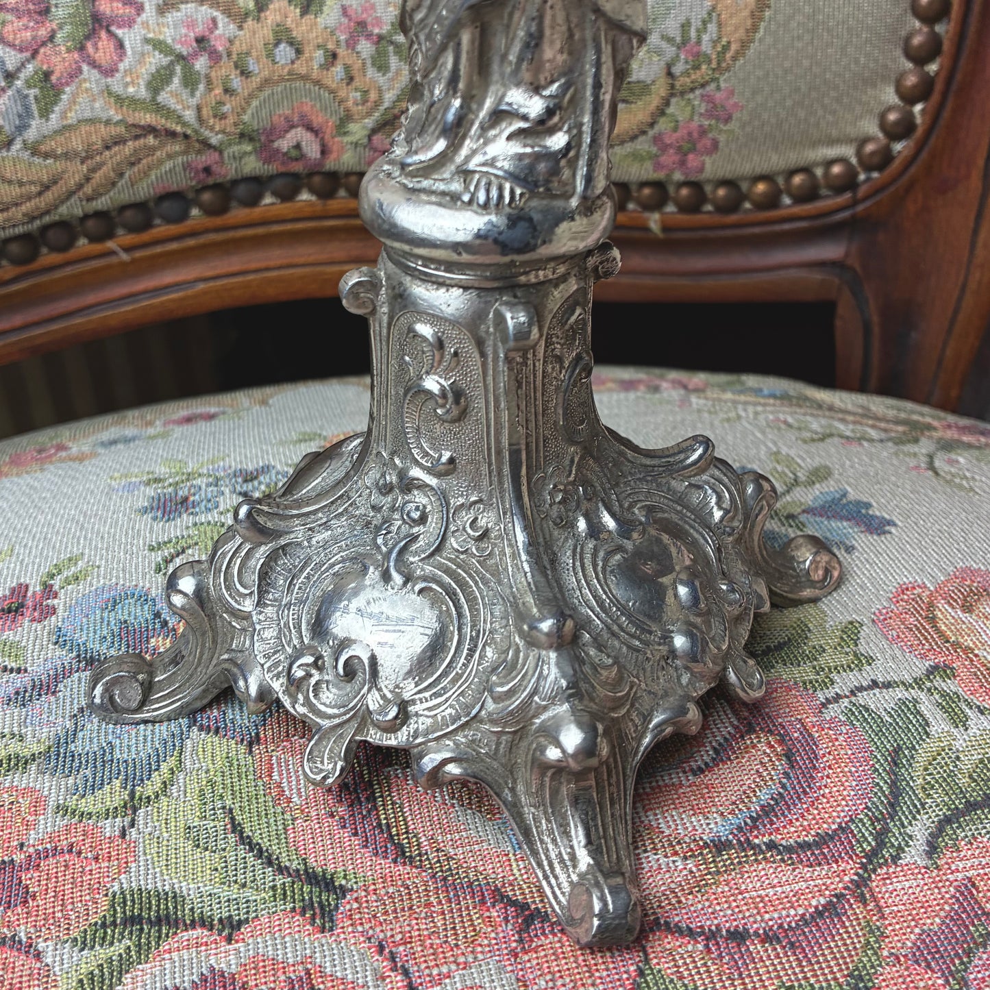 Rococo Christ Candlestick