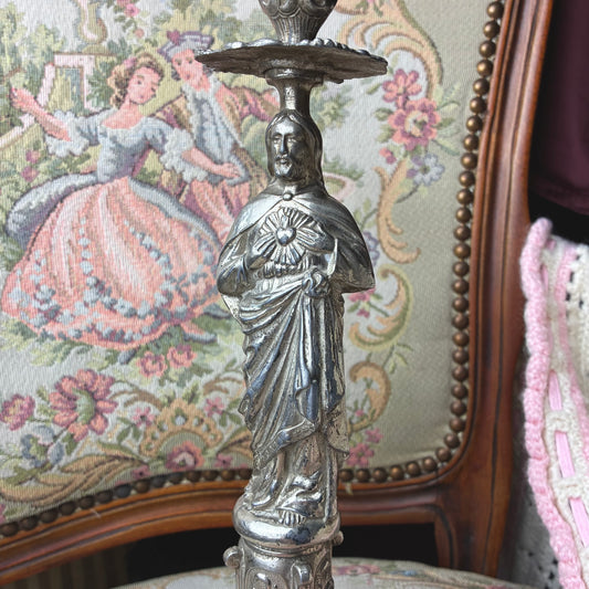 Rococo Christ Candlestick