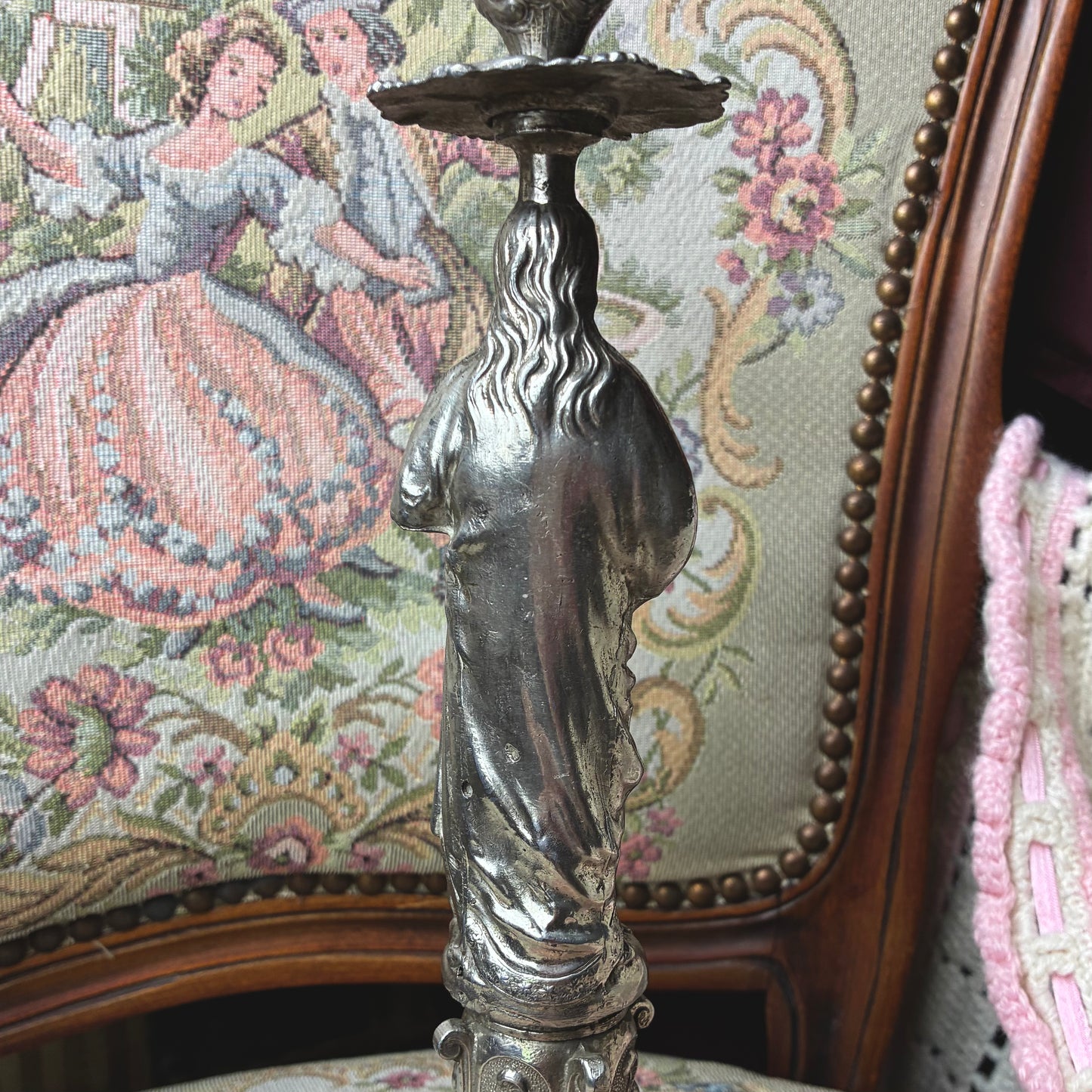 Rococo Christ Candlestick