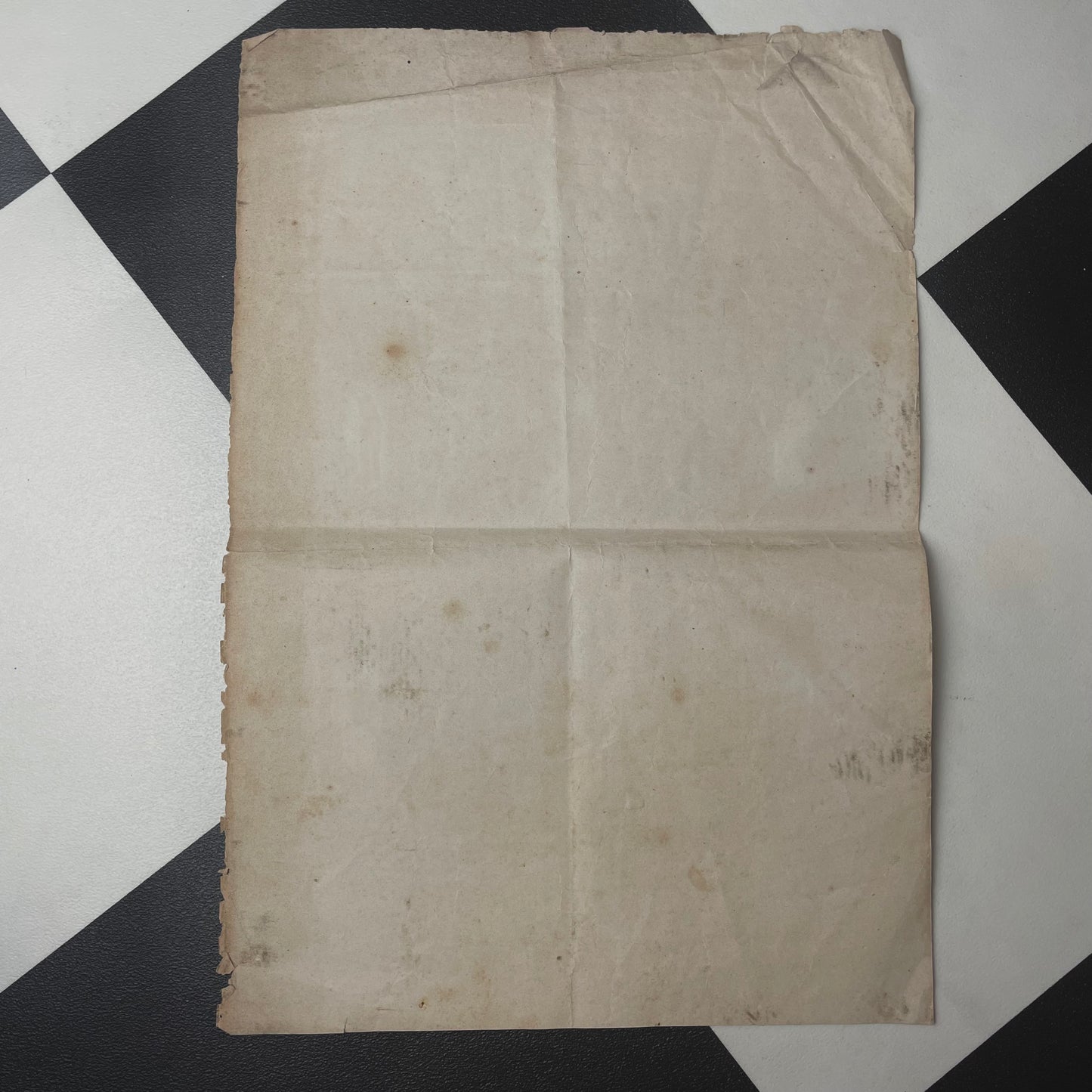 1863 First Communion Certificate