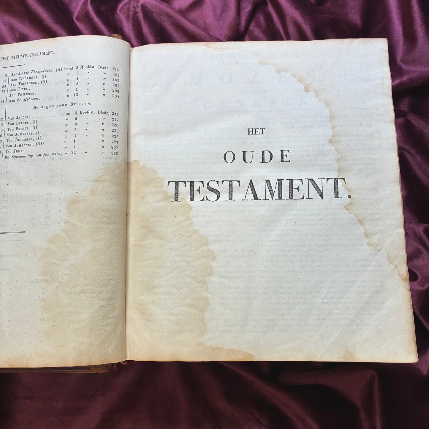 De Gansche Heilige Schrift Bijbel 1846