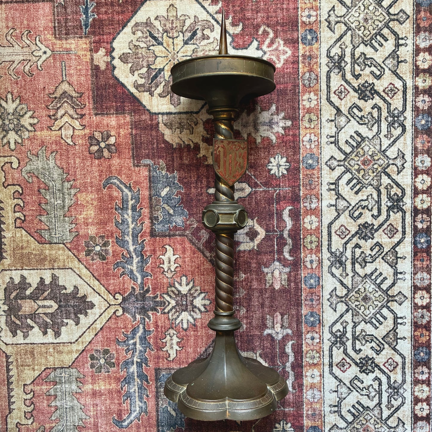 Church Candle Holder IHS