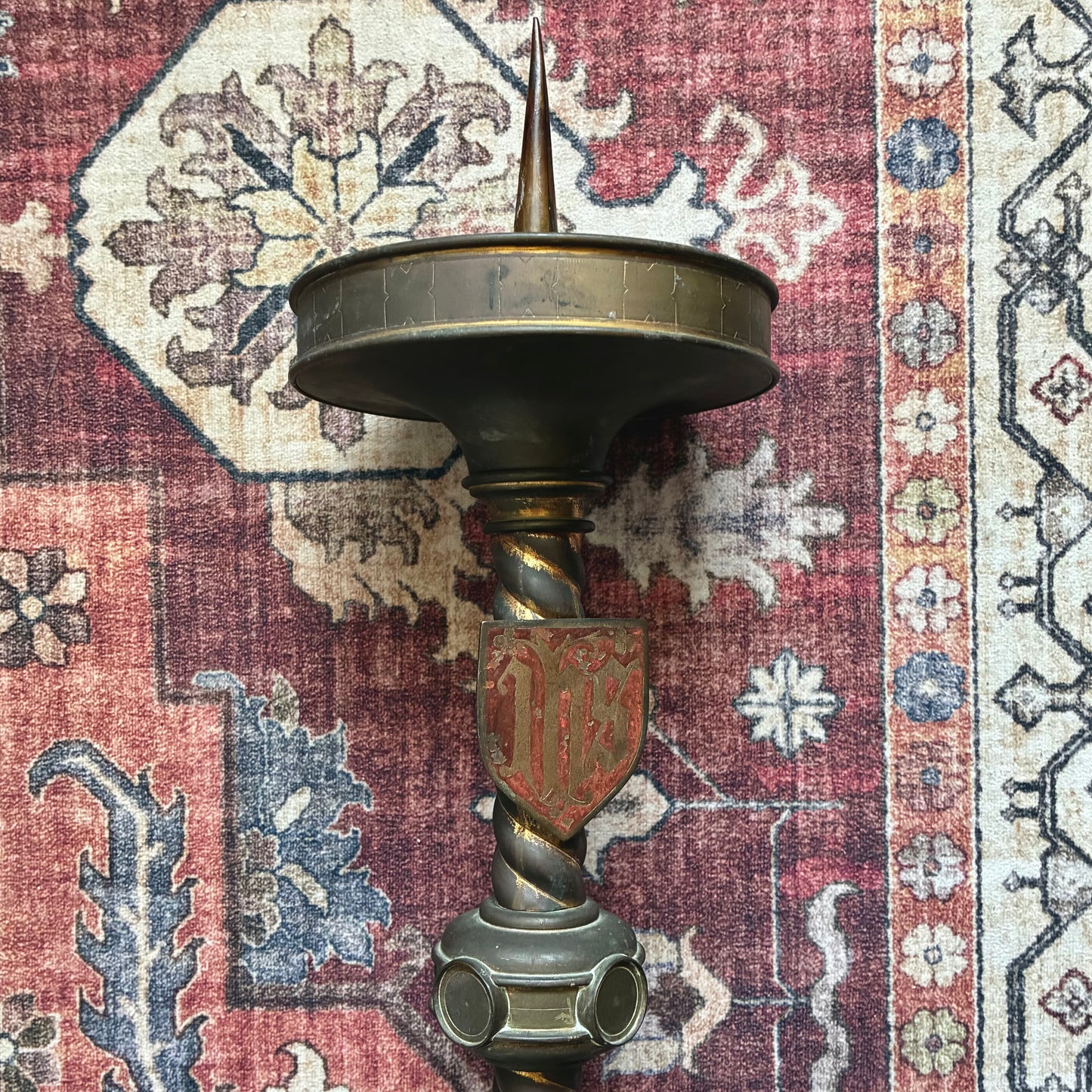 Church Candle Holder IHS