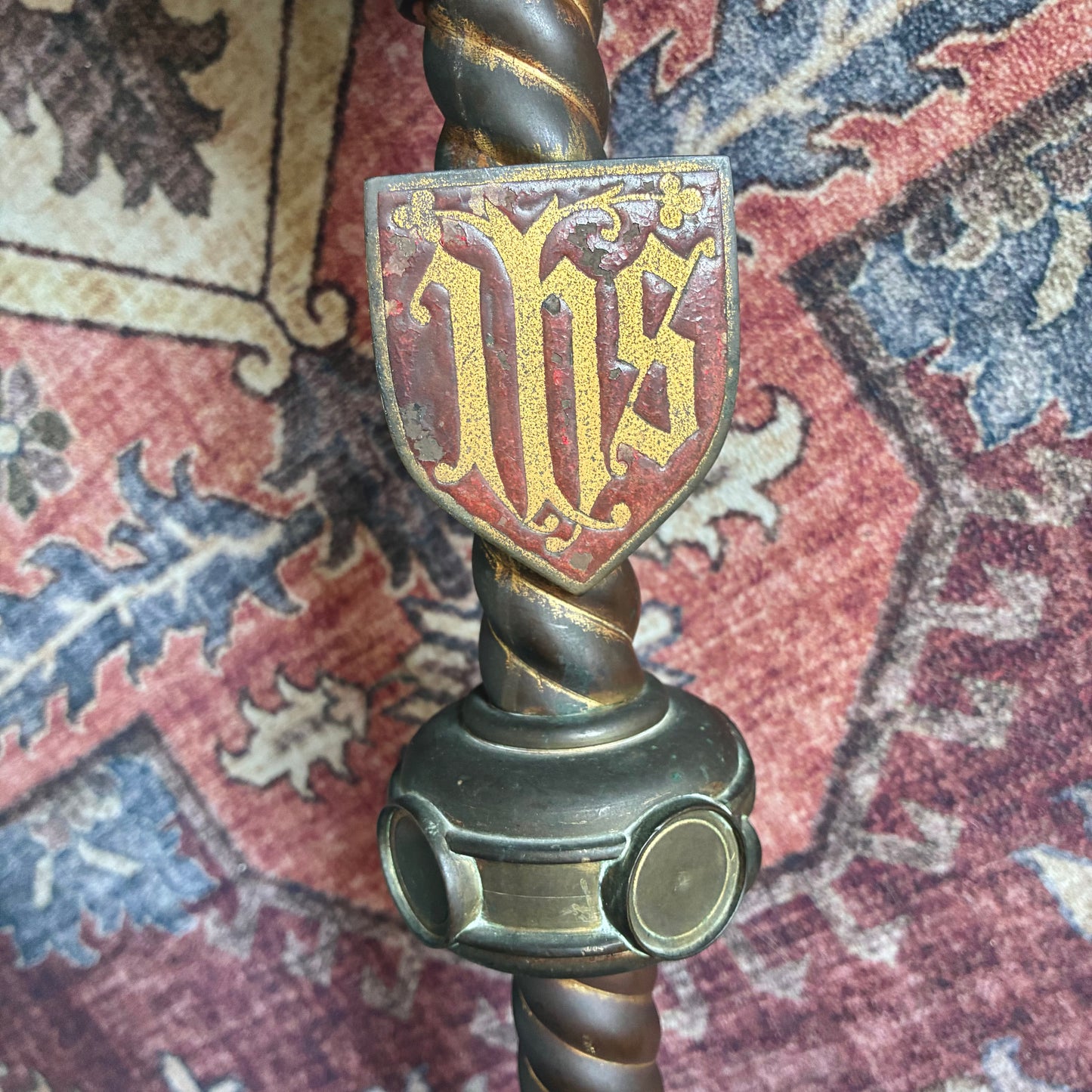 Church Candle Holder IHS