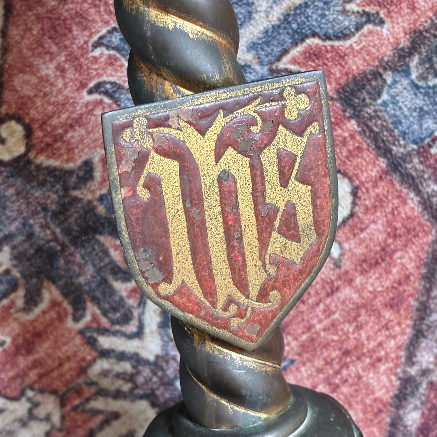 Church Candle Holder IHS